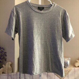 Topshop sz 2 Distressed T-Shirt Gray